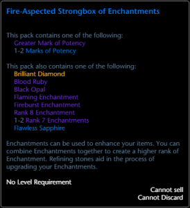 Fire-Aspected Strongbox of Enchantments